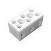 Керамический клеммный блок, 4 мм², 3 пол.