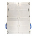 Щиток для 12 модулей, розетки CEE 2x5/32A. розетки Schuko 2x1/16A по бокам, IP44