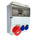 Щиток BD6 для 12 модулей, розетки: CEE 1x5/32A, Schuko 2/16A, IP44