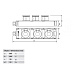 Блок розеток Tribox, 3х1/16A Schuko, IP44