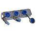Блок розеток Tribox, 3х1/16A Schuko, IP67