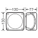 KF 0606 B-Коробка, 130х130х77, 5-пол.кл. 1,5-10кв.мм, (7хМ20-М32 и LDM25), черный, PC, УФ, IP66/67/6