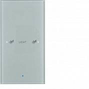 Стеклянный сенсор KNX "Комфорт", 1-канальный, Berker TS Sensor - конфигуратор, стекло, цвет: алюмини | арт. 75141134 | Berker  