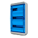 Щит навесной BNS 65-36-1, 36 мод. IP65, прозрачная синяя дверца